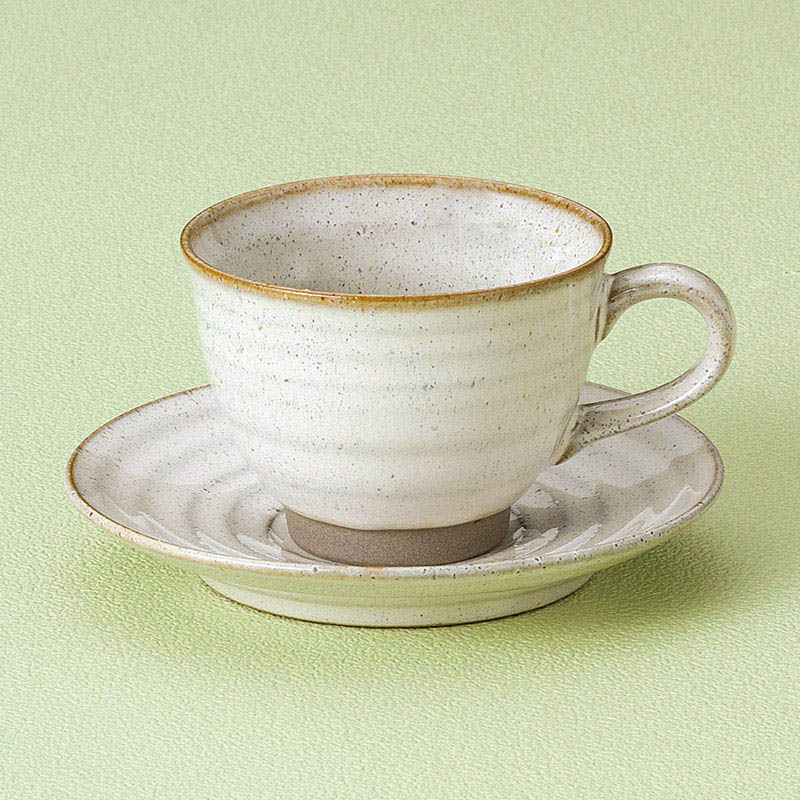 山万 65731-450 白雲平手コーヒー碗皿 1個(ご注文単位1個)【直送品】