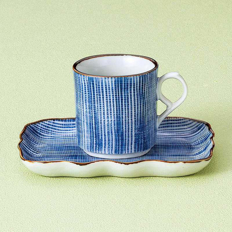 山万 65722-400 細十草コーヒー碗皿 1個(ご注文単位1個)【直送品】