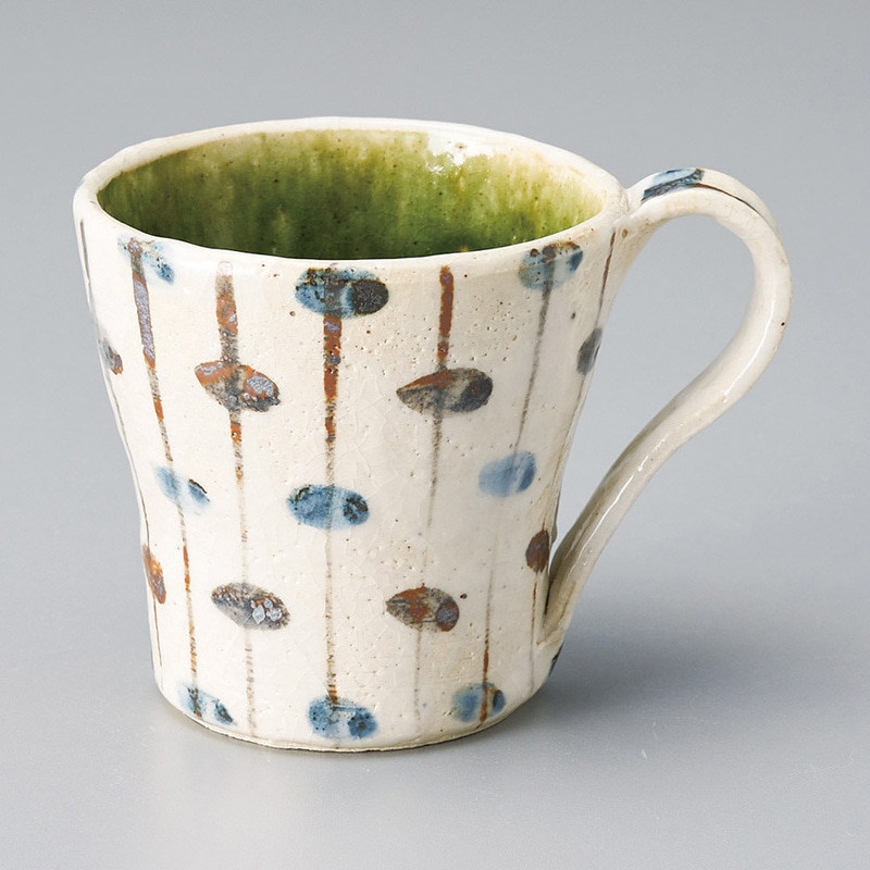 山万 66202-510 織部すだれマグカップ 1個(ご注文単位1個)【直送品】