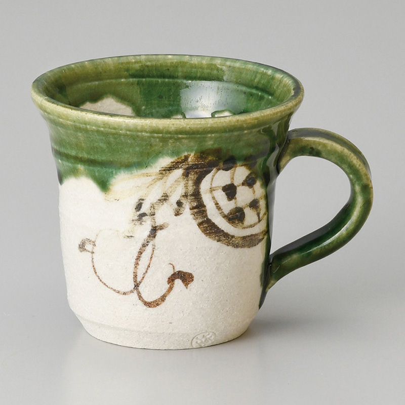 山万 66206-510 織部花マグカップ 1個(ご注文単位1個)【直送品】