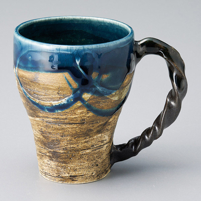 山万 66216-510 水墨彩ゴスねじり手マグカップ 1個(ご注文単位1個)【直送品】