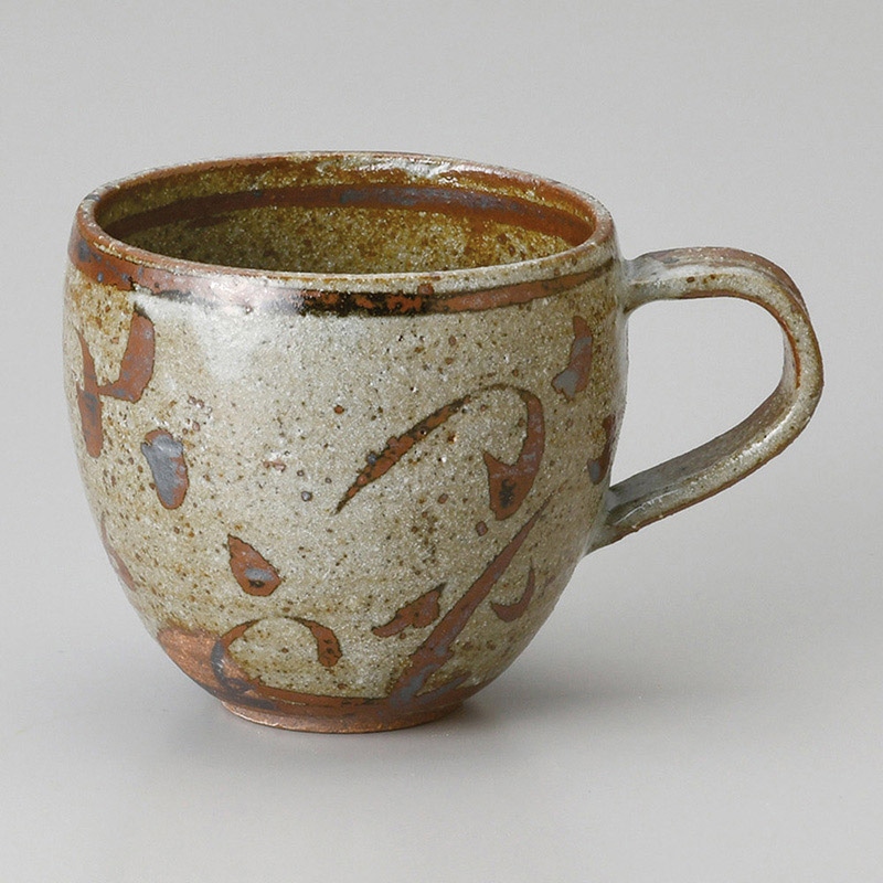 山万 66225-510 砂唐津鉄絵マグカップ 1個(ご注文単位1個)【直送品】