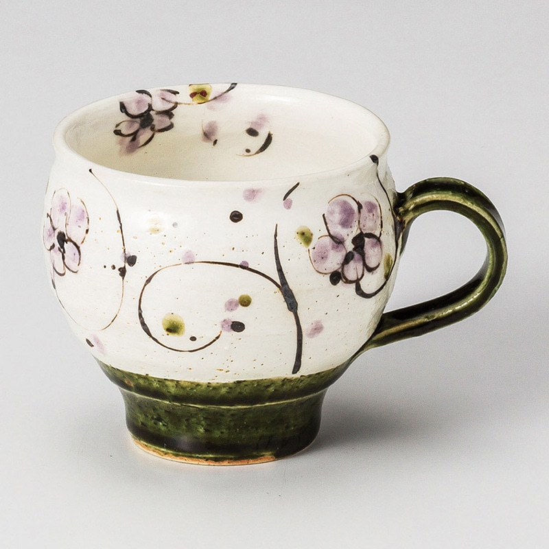 山万 66231-270 織部花唐草マグ 1個(ご注文単位1個)【直送品】