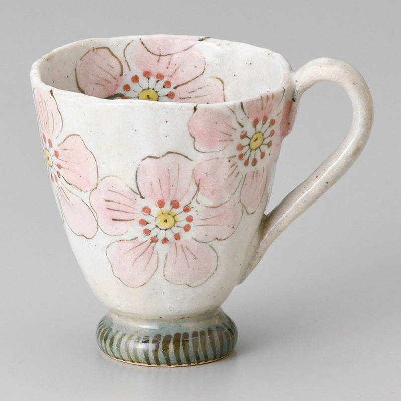 山万 66235-570 雪夢花中マグ(P) 1個(ご注文単位1個)【直送品】