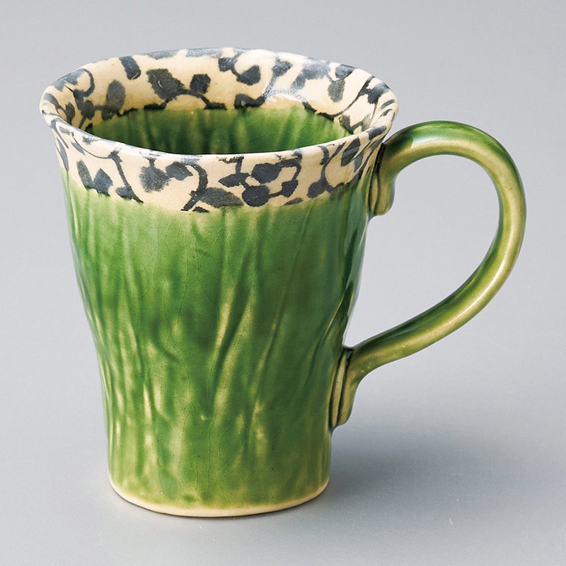 山万 66325-510 唐草織部マグカップ 1個(ご注文単位1個)【直送品】