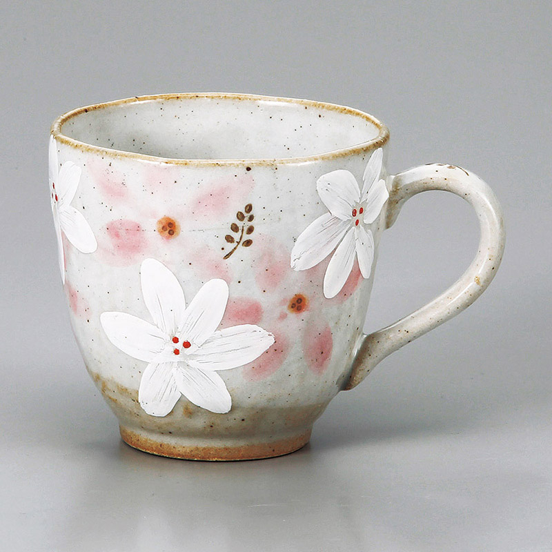 山万 66327-570 白呉須コスモス マグ(P) 1個(ご注文単位1個)【直送品】