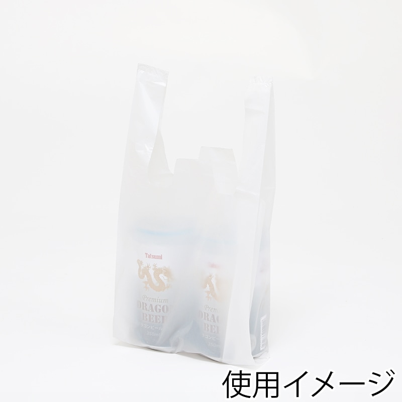 レジ袋 レジバッグ ナチュラル(半透明) フックタイプ SK-25 100枚/袋