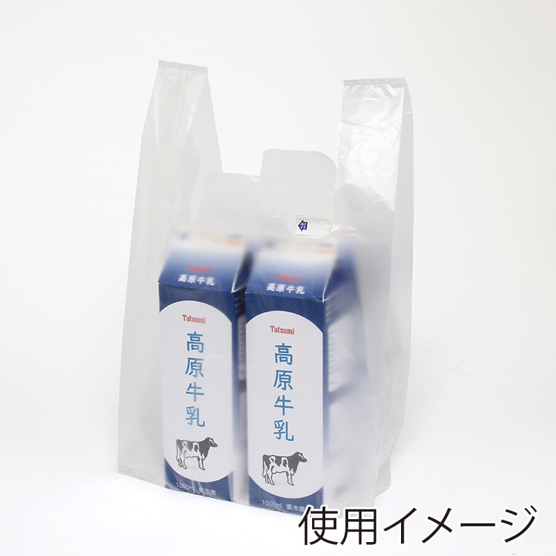 レジ袋 レジバッグ ナチュラル(半透明) フックタイプ SK-40 100枚/袋