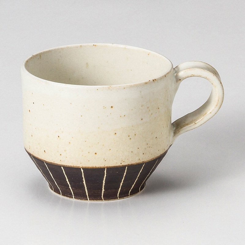 山万 66502-400 白マットカフェマグ 1個(ご注文単位1個)【直送品】