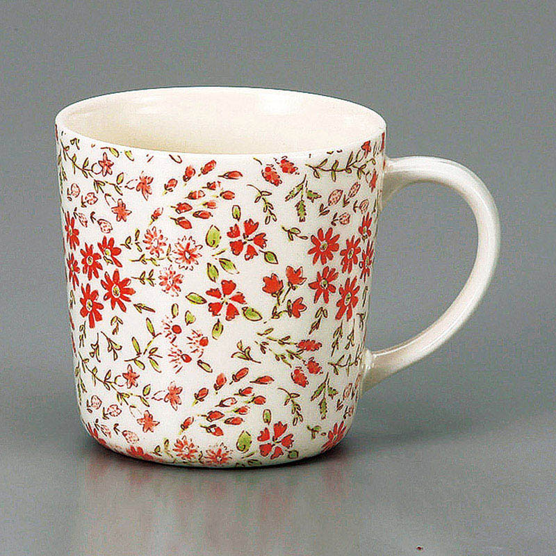 山万 66516-310 なでしこ丸マグ(赤) 1個（ご注文単位1個）【直送品】