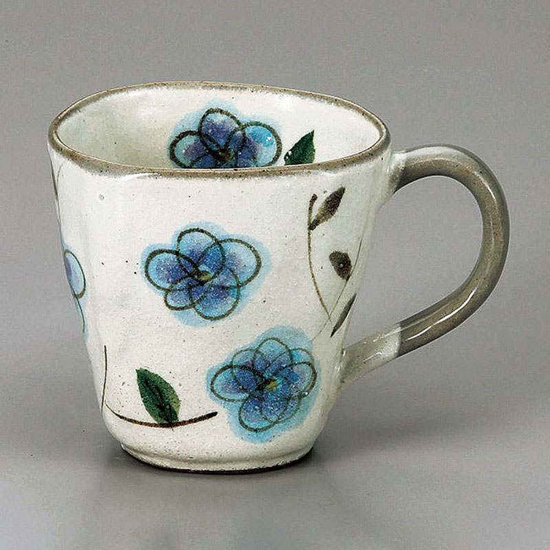 山万 66524-570 荒粉引花画マグ(B) 1個（ご注文単位1個）【直送品】