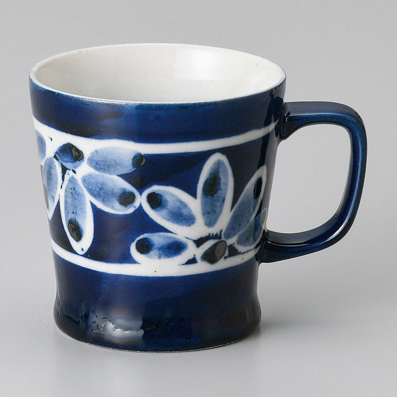 山万 66616-310 半菊ブルー杵マグ 1個（ご注文単位1個）【直送品】