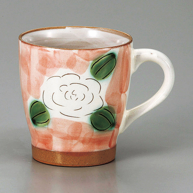 山万 66618-310 ダミピンク椿マグ 1個（ご注文単位1個）【直送品】