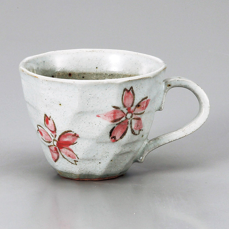 山万 66708-310 ピンク花ロックマグ 1個（ご注文単位1個）【直送品】