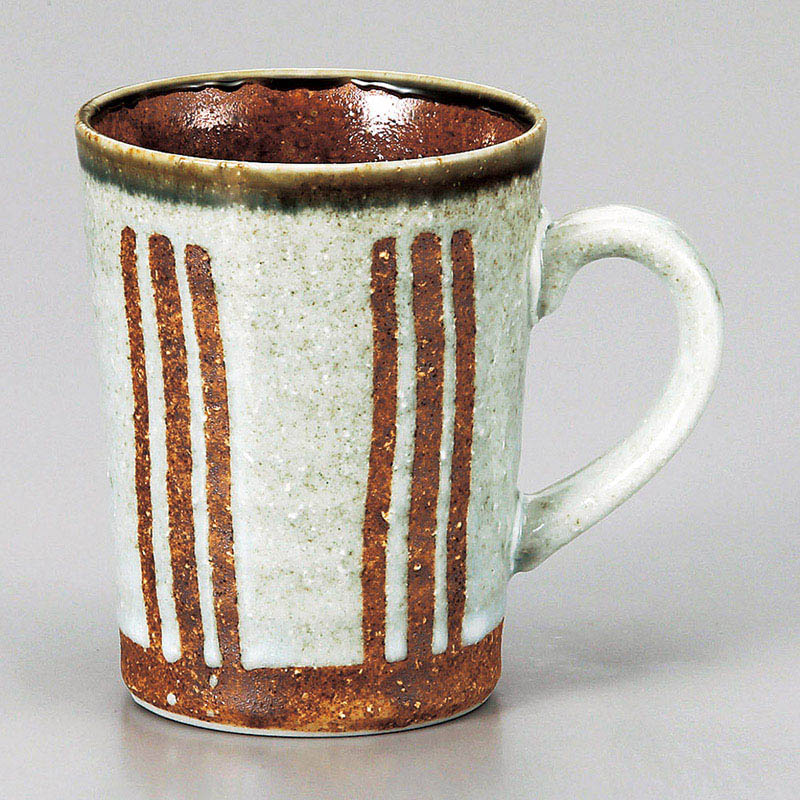 山万 66701-180 白トクサ切立マグ 1個（ご注文単位1個）【直送品】