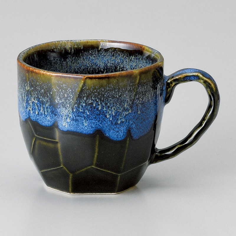 山万 66705-440 窯変碧マグ 1個（ご注文単位1個）【直送品】