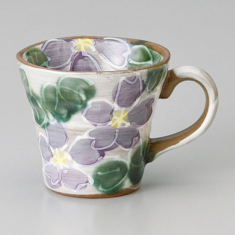 山万 66715-190 粉引さくら(青)マグ 1個（ご注文単位1個）【直送品】