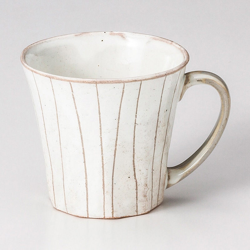 山万 66717-570 白十草マグ 1個（ご注文単位1個）【直送品】