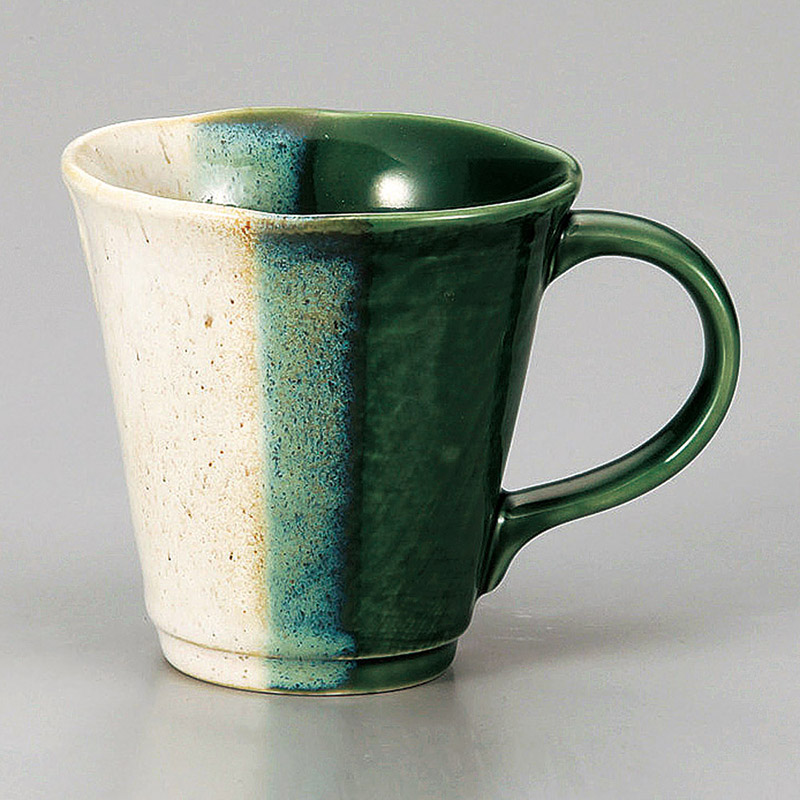 山万 66722-020 織部カヤ目マグ 1個（ご注文単位1個）【直送品】