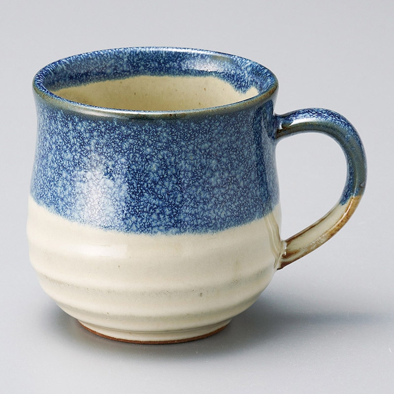 山万 66833-190 白萩青流しマグ 1個（ご注文単位1個）【直送品】