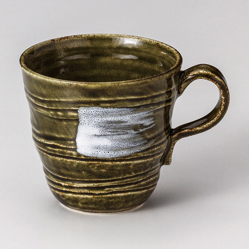 山万 66733-510 織部渦潮マグカップ 1個（ご注文単位1個）【直送品】