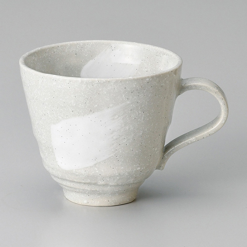 山万 66735-510 白刷毛マグカップ 1個（ご注文単位1個）【直送品】