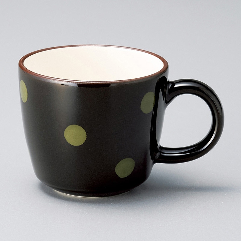 山万 66802-400 ドットテーパーマグ(グリン) 1個（ご注文単位1個）【直送品】