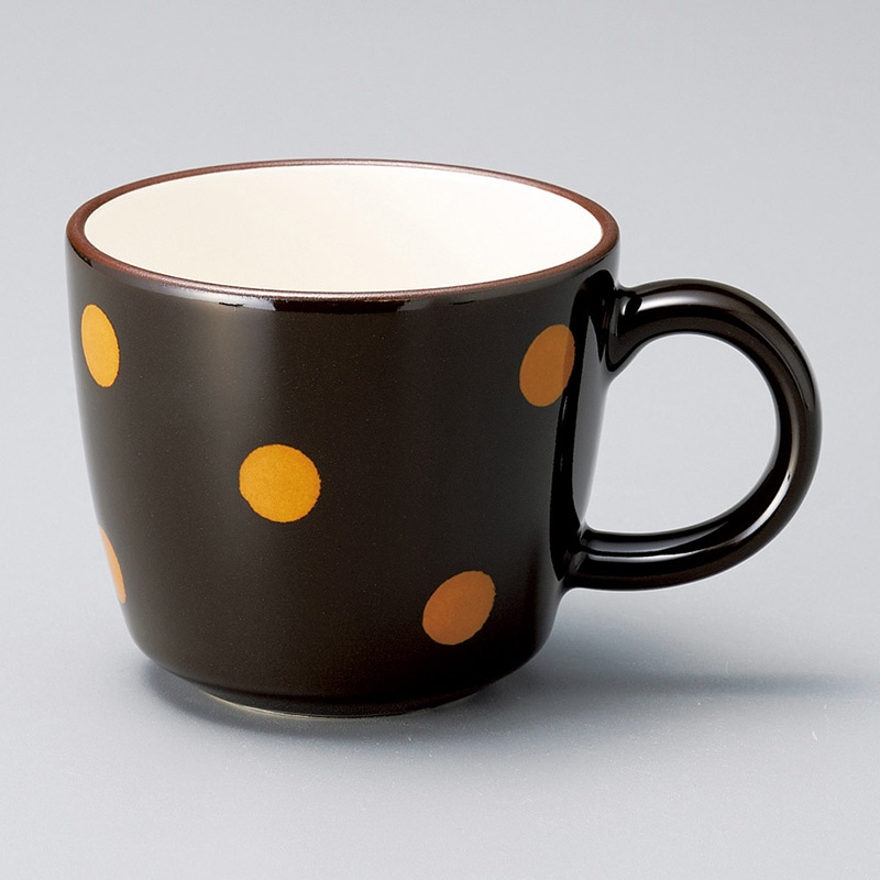 山万 66803-400 ドットテーパーマグ(キャラメル 1個（ご注文単位1個）【直送品】