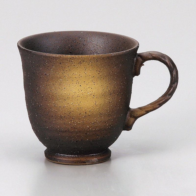 山万 66821-310 縄文黒伊賀吹マグ 1個（ご注文単位1個）【直送品】