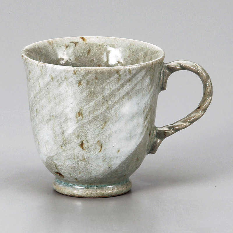 山万 66822-310 縄文青磁刷毛マグ 1個（ご注文単位1個）【直送品】