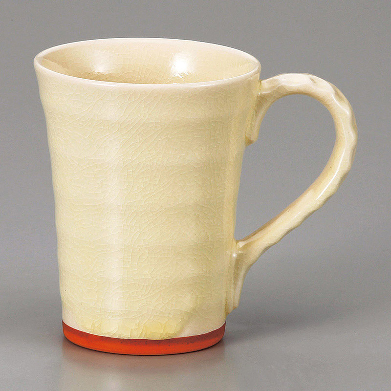 山万 66823-400 クリーム貫入マグ 1個（ご注文単位1個）【直送品】