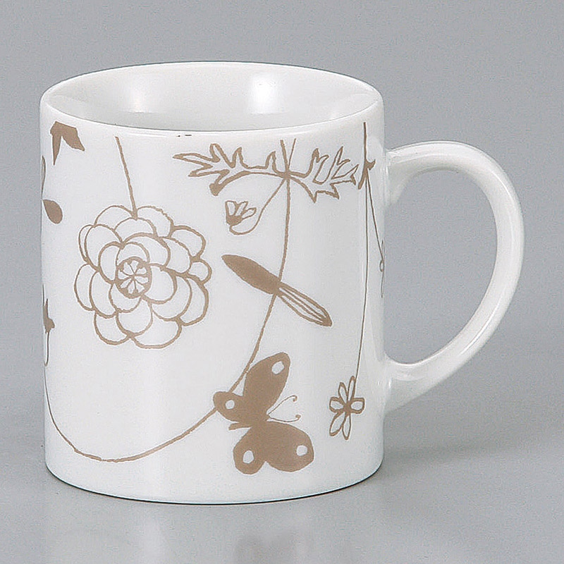 山万 66904-440 ガーデン蝶マグ 1個（ご注文単位1個）【直送品】