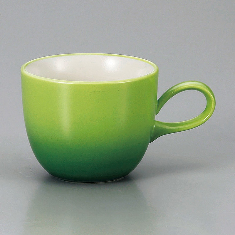 山万 67008-130 COLORE グリーンマグ 1個（ご注文単位1個）【直送品】