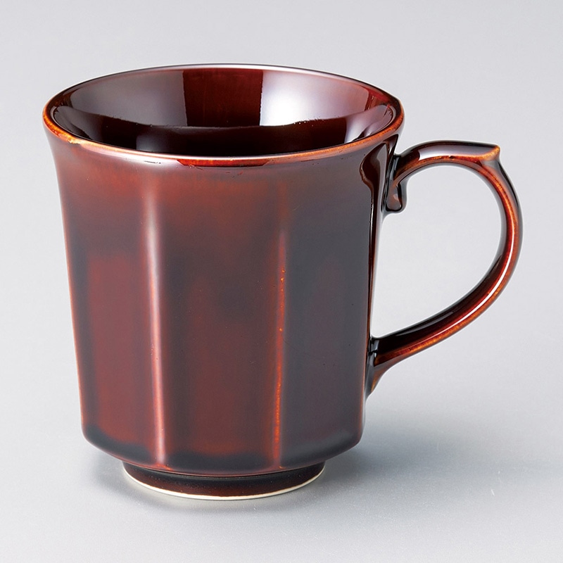 山万 67011-310 アメ八角マグ 1個（ご注文単位1個）【直送品】