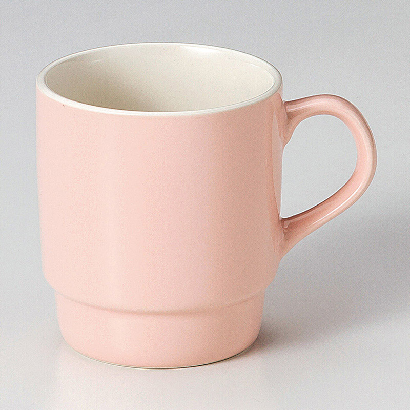 山万 67015-400 ピンクスタックマグ 1個（ご注文単位1個）【直送品】