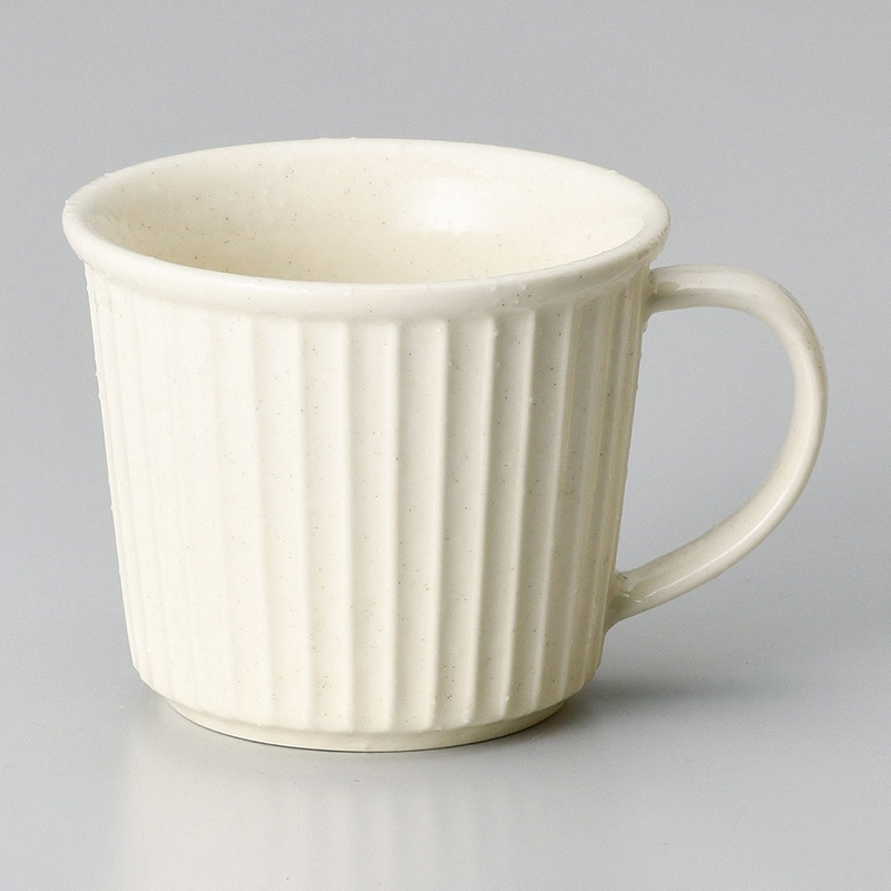 山万 67035-190 粉引レリーフマグ 大 1個（ご注文単位1個）【直送品】