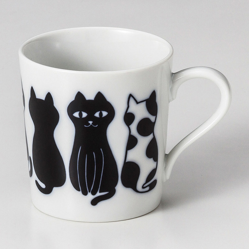 山万 67110-190 おすわり猫マグ 1個（ご注文単位1個）【直送品】