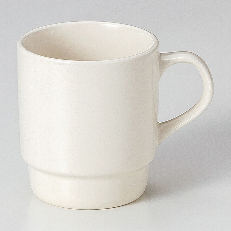 山万 67120-400 アイボリースタックマグ 1個（ご注文単位1個）【直送品】