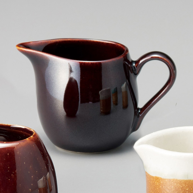 山万 67423-450 アメ釉クリーマー 1個（ご注文単位1個）【直送品】