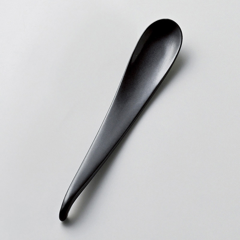 山万 67522-400 黒デザートスプーン 1個（ご注文単位1個）【直送品】
