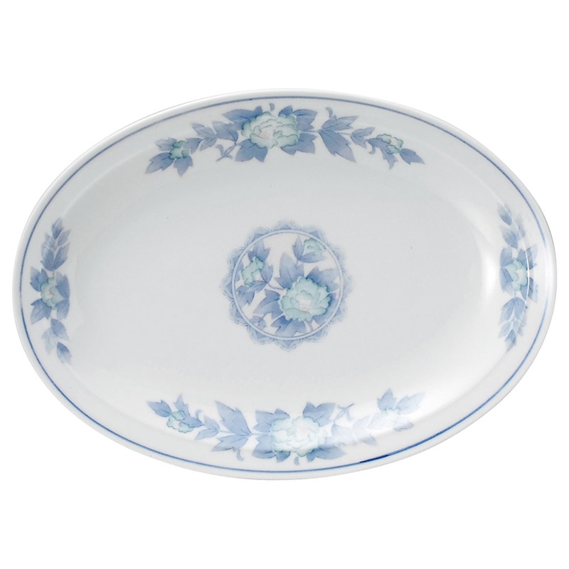 山万 68606-100 三色牡丹 9吋プラター 1個（ご注文単位1個）【直送品】