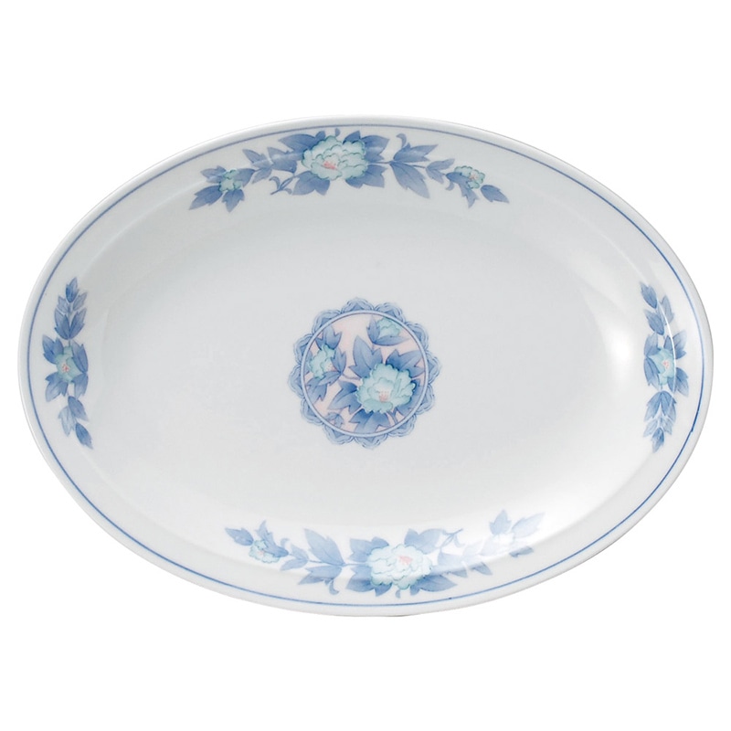 山万 68607-100 三色牡丹 10吋プラター 1個（ご注文単位1個）【直送品】