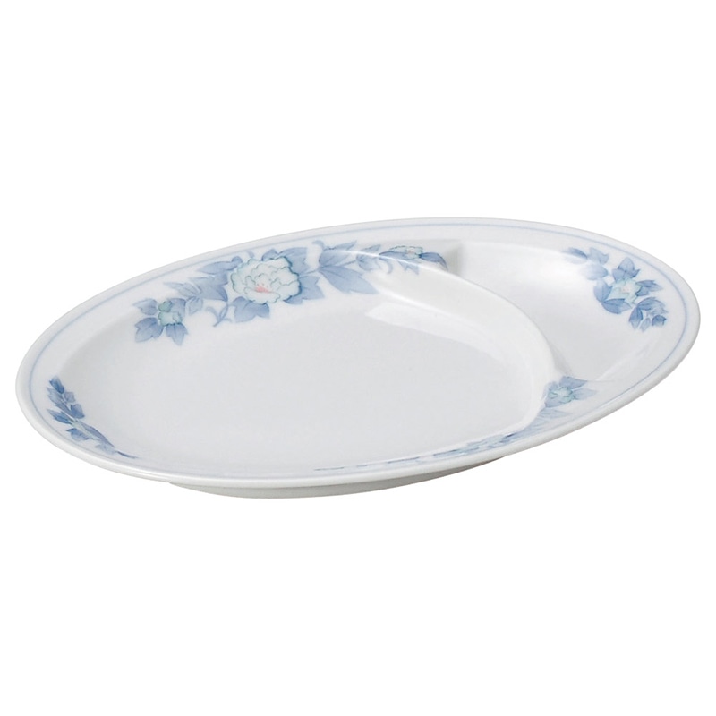 山万 68608-100 三色牡丹 9吋仕切皿 1個（ご注文単位1個）【直送品】