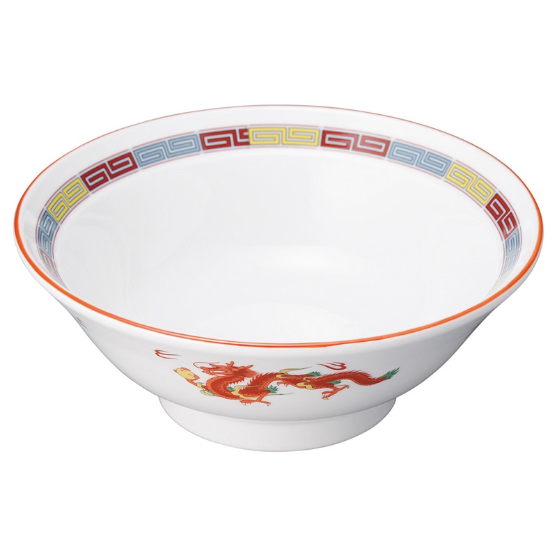 山万 68405-030 三色雷紋 リム7.0高台丼 1個（ご注文単位1個）【直送品】