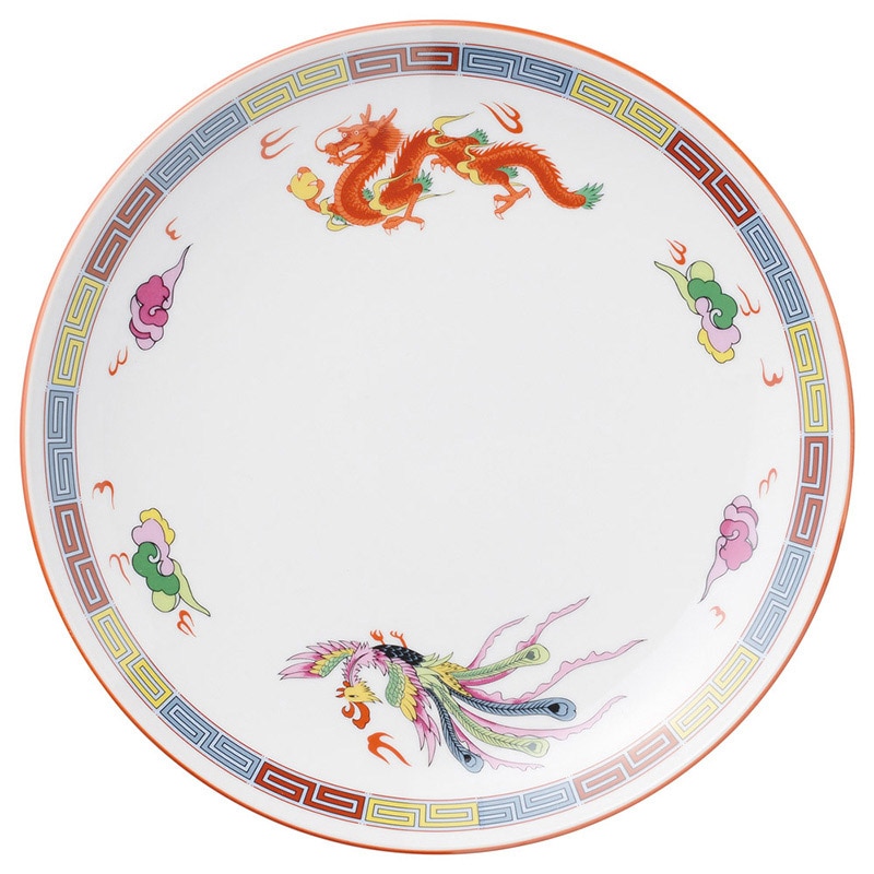 山万 68416-030 三色雷紋 玉渕メタ9吋皿 1個(ご注文単位1個)【直送品】