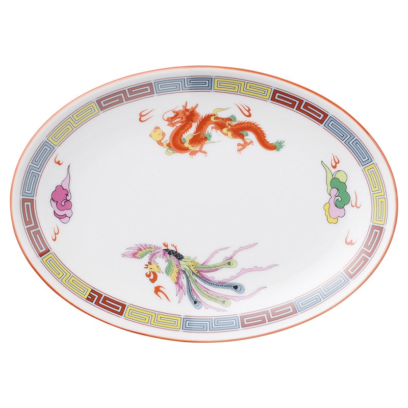 山万 68417-030 三色雷紋 玉渕メタ8吋プラター 1個（ご注文単位1個）【直送品】