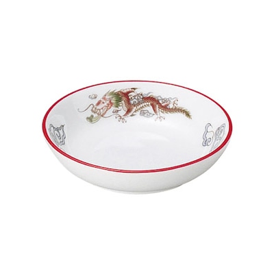 山万 68114-440 朱渕萬漢龍 3.2深皿 1個（ご注文単位1個）【直送品】