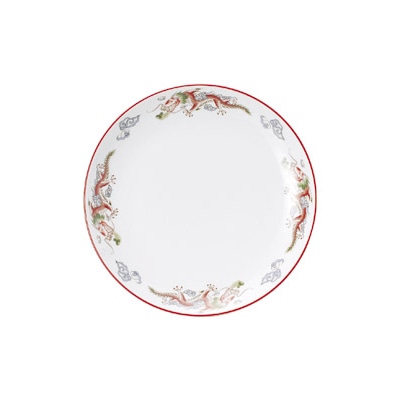 山万 68121-440 朱渕萬漢龍 9吋丸皿 1個（ご注文単位1個）【直送品】
