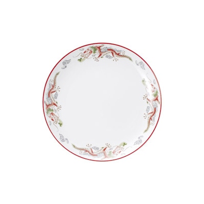 山万 68123-440 朱渕萬漢龍 12吋丸皿 1個（ご注文単位1個）【直送品】