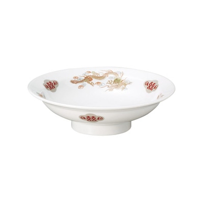 山万 68306-190 金彩竜 7.0丸高台皿 1個（ご注文単位1個）【直送品】